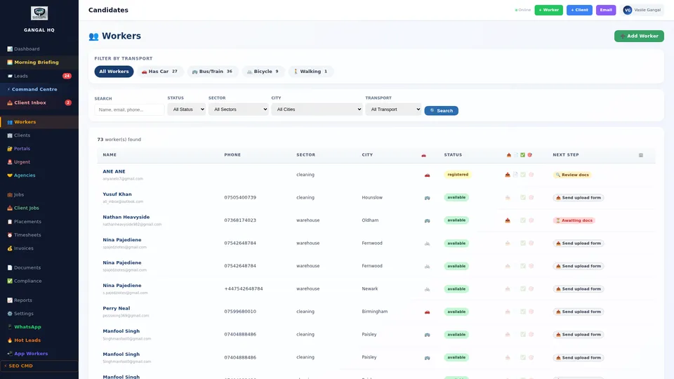 Worker Database