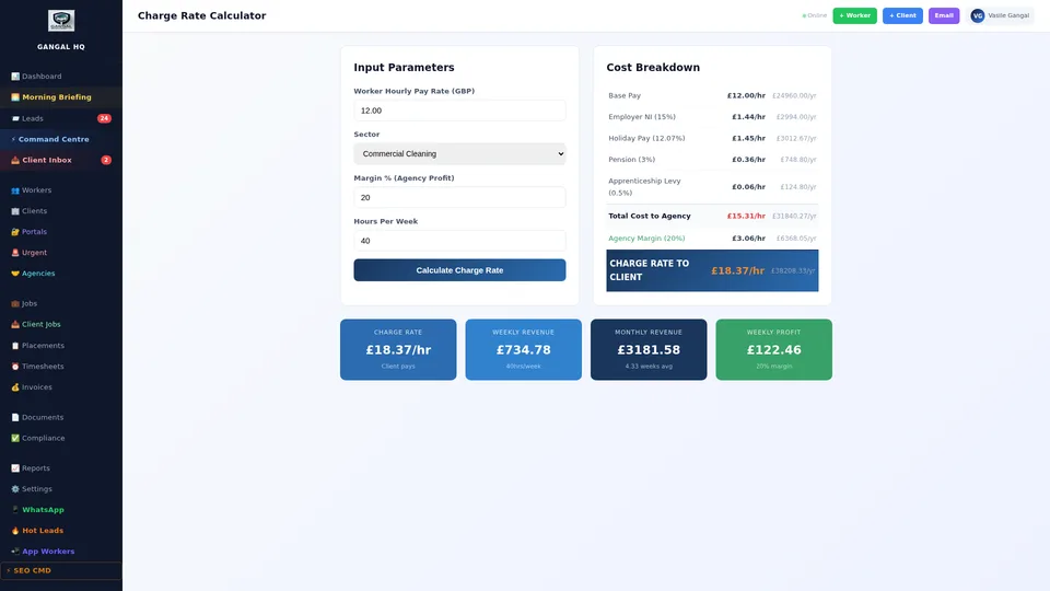 Charge Calculator