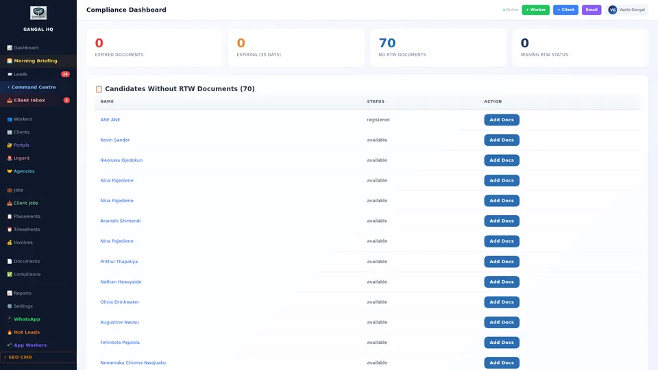 Compliance Tracker